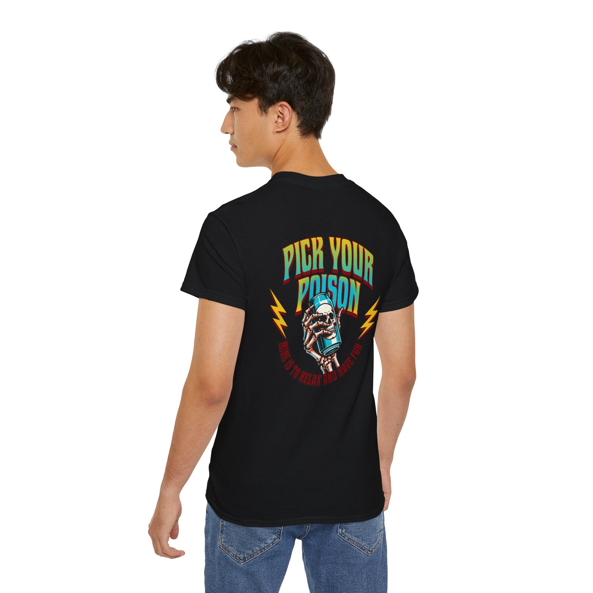Pick Your Poison - Unisex Ultra Cotton Tee (Back) - Damned Threads